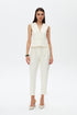 White jasmine v neck vest
